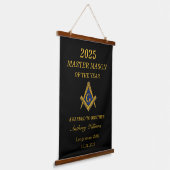 Freemason Master Mason Lodge Masonry Hangend Wandkleed (Gebogen)