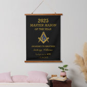 Freemason Master Mason Lodge Masonry Hangend Wandkleed (Slaapkamer)