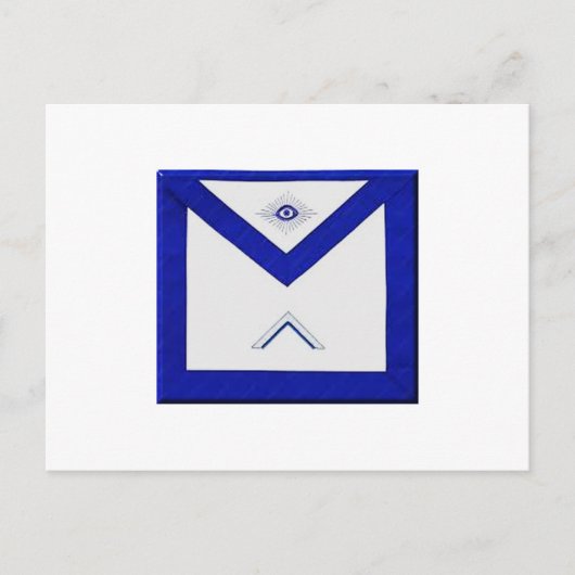 Freemason Master's Apron Briefkaart (Voorkant)