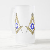 Freemason Matglas Bierpul (Voorkant links)