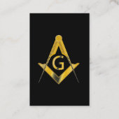 Freemason Membership Kaart Visitekaartje (Achterkant)