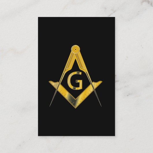 Freemason Membership Kaart Visitekaartje (Achterkant)