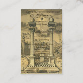 Freemason Membership Kaart Visitekaartje (Voorkant)