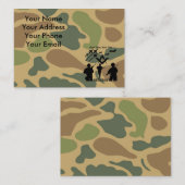 Freemason Militaire Veteraan Visitekaartje (Voorkant / Achterkant)