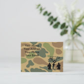 Freemason Militaire Veteraan Visitekaartje (Staand voorkant)