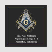 Freemason Naamplaatje (Voorkant)