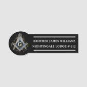 Freemason Naamplaatje (Voorkant)
