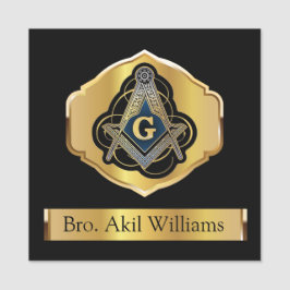 Freemason Name Tag