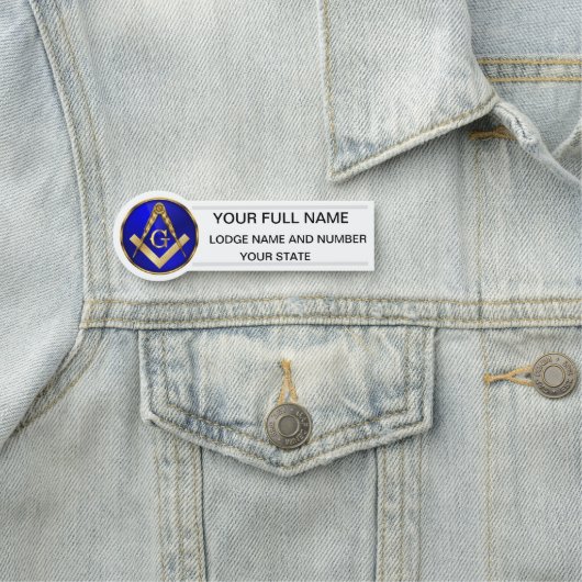 Freemason Name Tag (In situ)