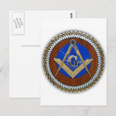 freemason NWO complot square & compass Briefkaart (Voorkant / Achterkant)