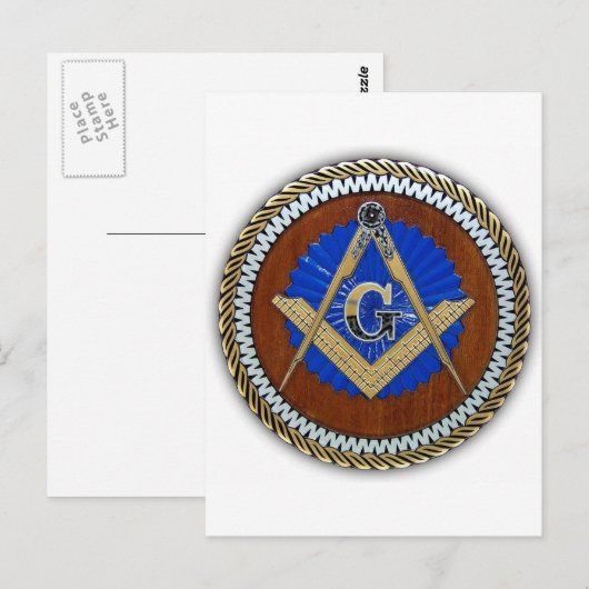 freemason NWO complot square & compass Briefkaart (Voorkant / Achterkant)