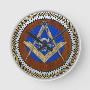 freemason NWO complot square & compass Ronde Klok