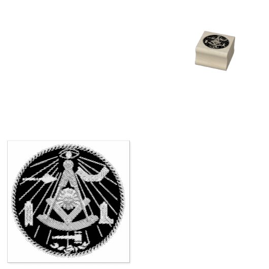 FREEMASON PASTMASTER STAMP RUBBERSTEMPEL (Gestempeld)