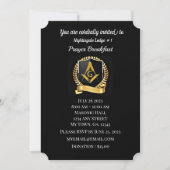 Freemason Prayer Breakfast Uitnodiging (Voorkant)