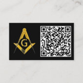 Freemason QR Code Visitekaartje (Voorkant)