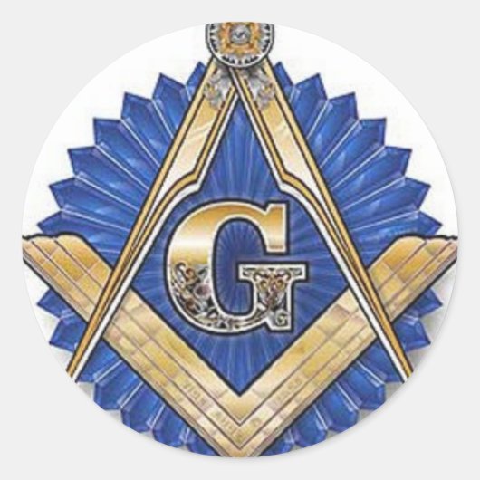 Freemason Ronde Sticker (Voorkant)