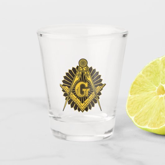 Freemason Shot Glas (Voorkant)