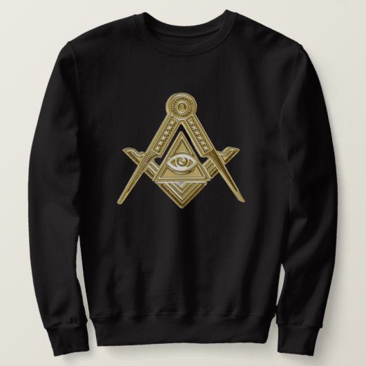 Freemason Square and Compass Charity Masonic Black Trui (Design voorkant)