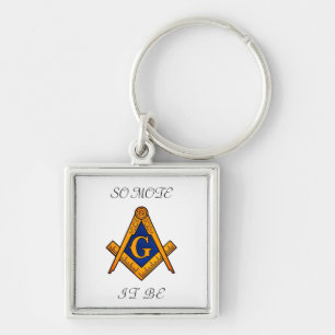 Freemason Square and Compass Charity Masonic Keych Sleutelhanger