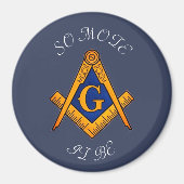 Freemason Square and Compass Charity Masonic Magneet (Voorkant)