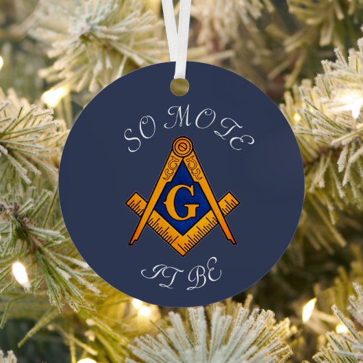 Freemason Square and Compass Charity Masonic Metalen Ornament (Insitu)