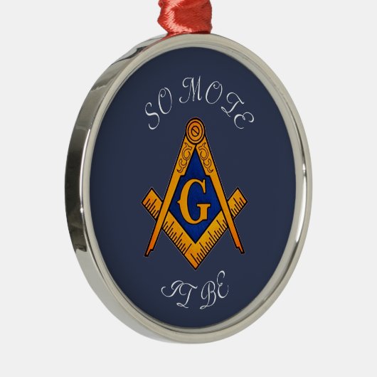 Freemason Square and Compass Charity Masonic Metalen Ornament (Rechts)