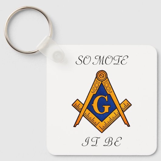 Freemason Square and Compass Charity Masonic Sleutelhanger (Voorkant)