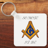 Freemason Square and Compass Charity Masonic Sleutelhanger (Voorkant)