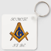 Freemason Square and Compass Charity Masonic Sleutelhanger (Achterkant)