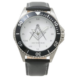Freemason Square and Compass Charity Masonic Watch Horloge