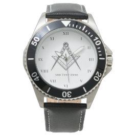 Freemason Square and Compass Charity Masonic Watch Horloge