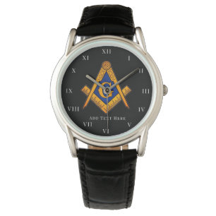 Freemason Square and Compass Charity Masonic Watch Horloge