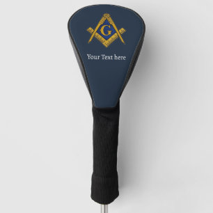 Freemason Square en Compass Masonic Gift Golfer Golfheadcover