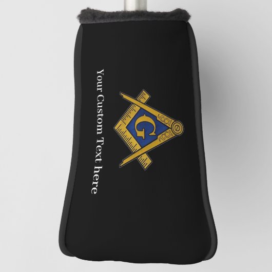 Freemason Square en Compass Masonic Gift Golfer Golfheadcover (Draai 90)