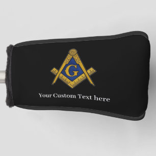 Freemason Square en Compass Masonic Gift Golfer Golfheadcover