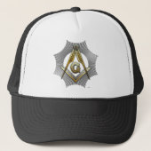 Freemason square en compass trucker pet (Voorkant)