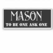 Freemason Sticker (Voorkant)