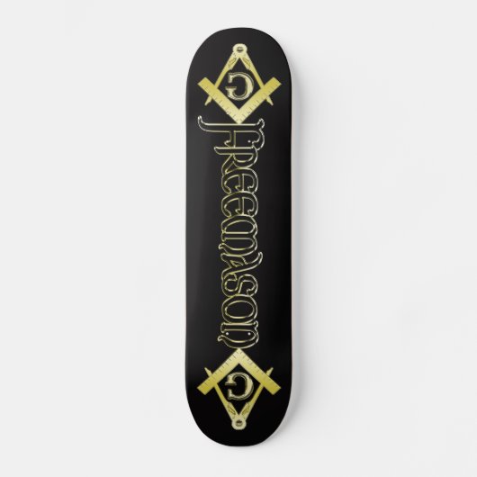 Freemason Symbol Skateboard (Voorkant)