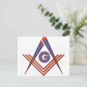Freemason-symbool Briefkaart (Staand voorkant)