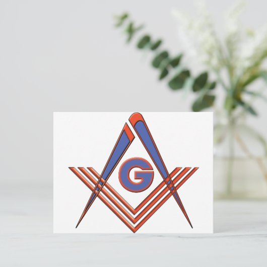 Freemason-symbool Briefkaart (Staand voorkant)