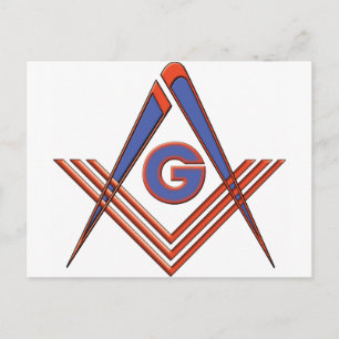 Freemason-symbool Briefkaart