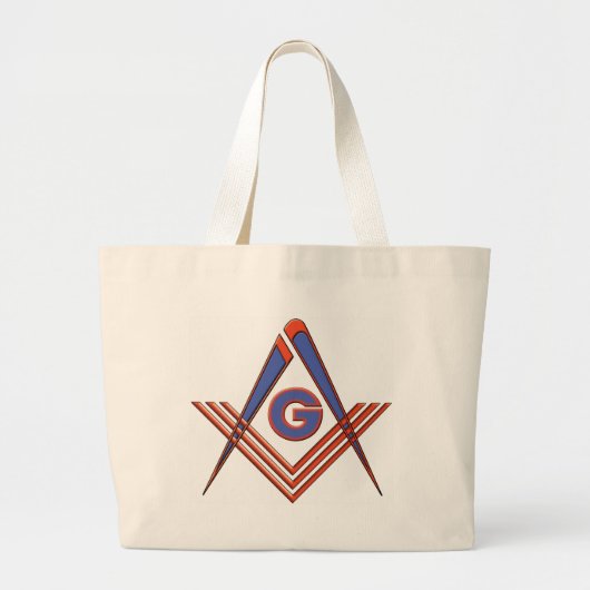 Freemason-symbool Grote Tote Bag (Voorkant)