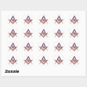 Freemason-symbool Ronde Sticker (Vel)