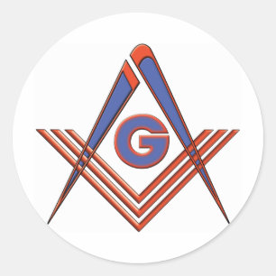 Freemason-symbool Ronde Sticker