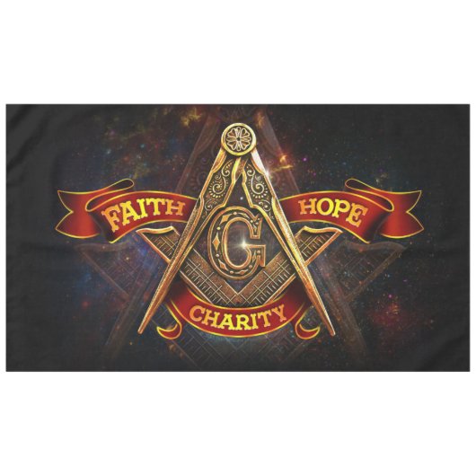 Freemason Tafelkleed (Voorkant (Horizontaal))