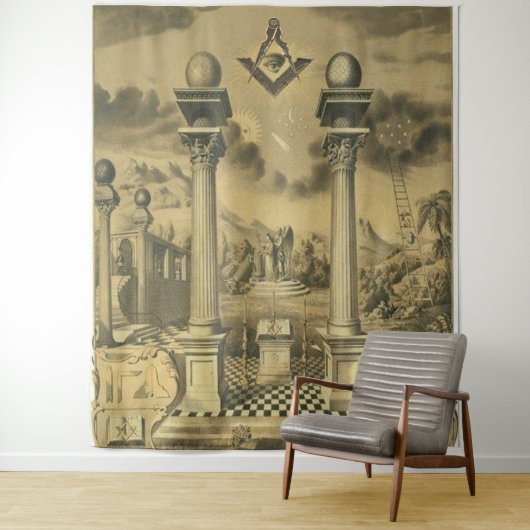 Freemason Tapestry Wandkleed (In situ)