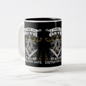 Freemason Tweekleurige Koffiemok (Voorkant links)