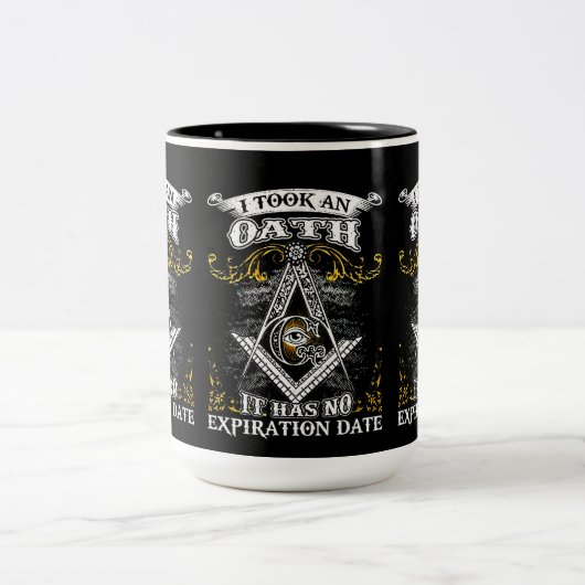 Freemason Tweekleurige Koffiemok (Center)