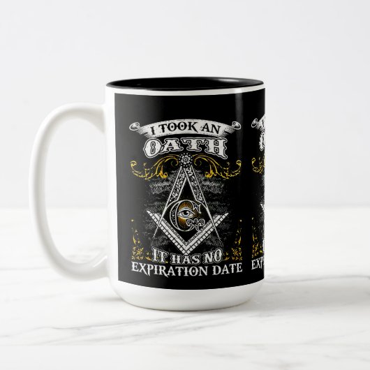 Freemason Tweekleurige Koffiemok (Links)