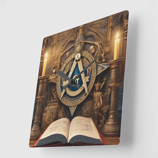 Freemason Vierkante Klok (Hoek)